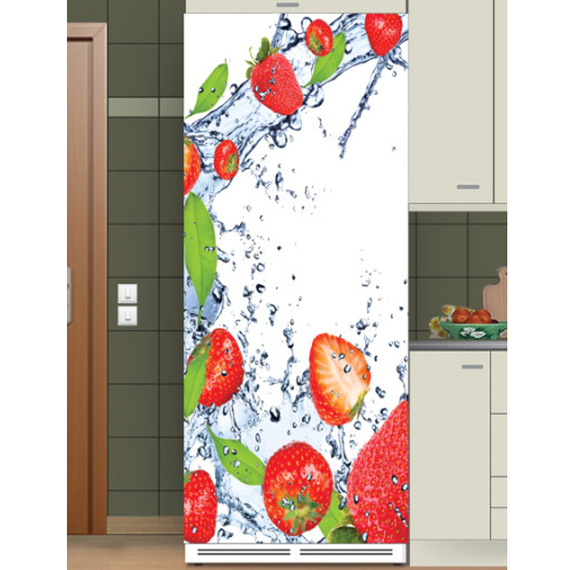 Αυτοκόλλητο ψυγείου με Φράουλες